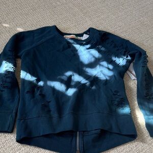 Vintage Havana Distressed Navy Kids Sweatshirt